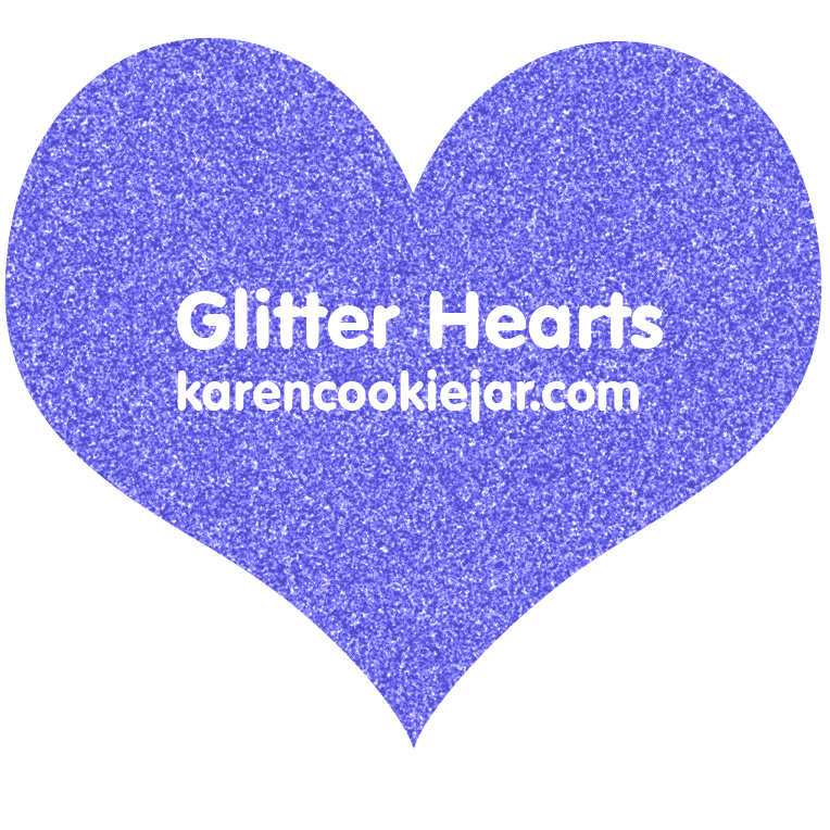 glitter hearts clipart