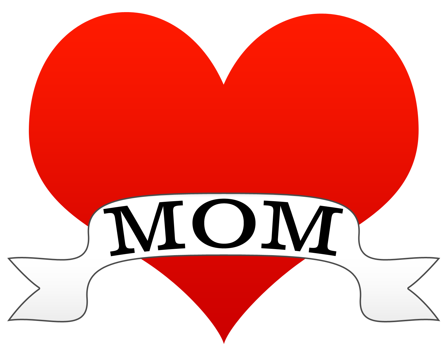 clipart of hearts with mom