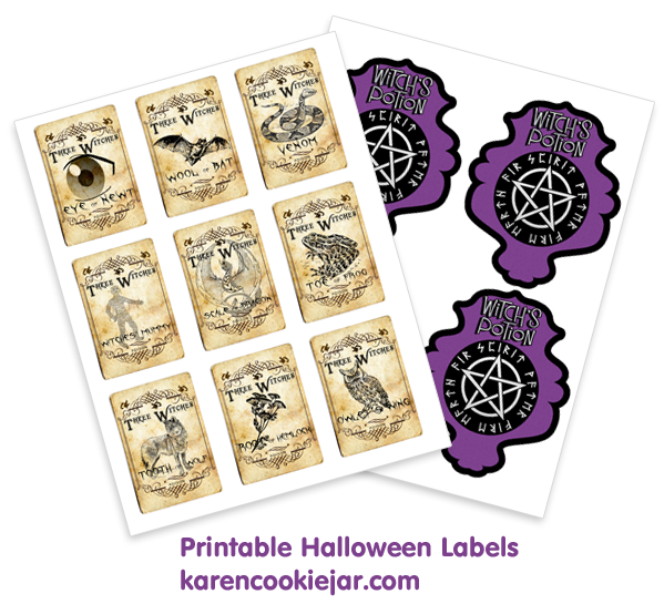 printable halloween labels