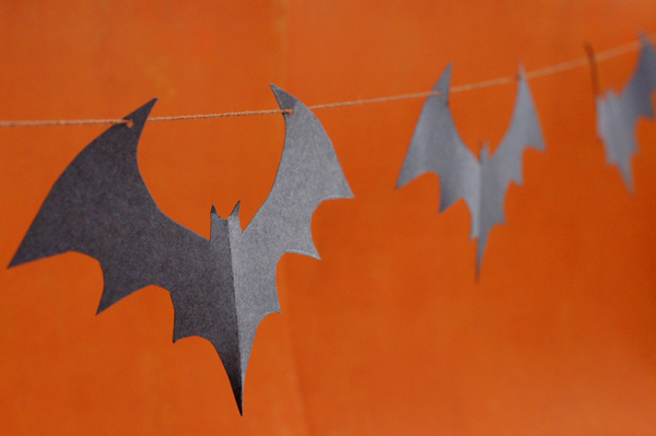 paper bat garland