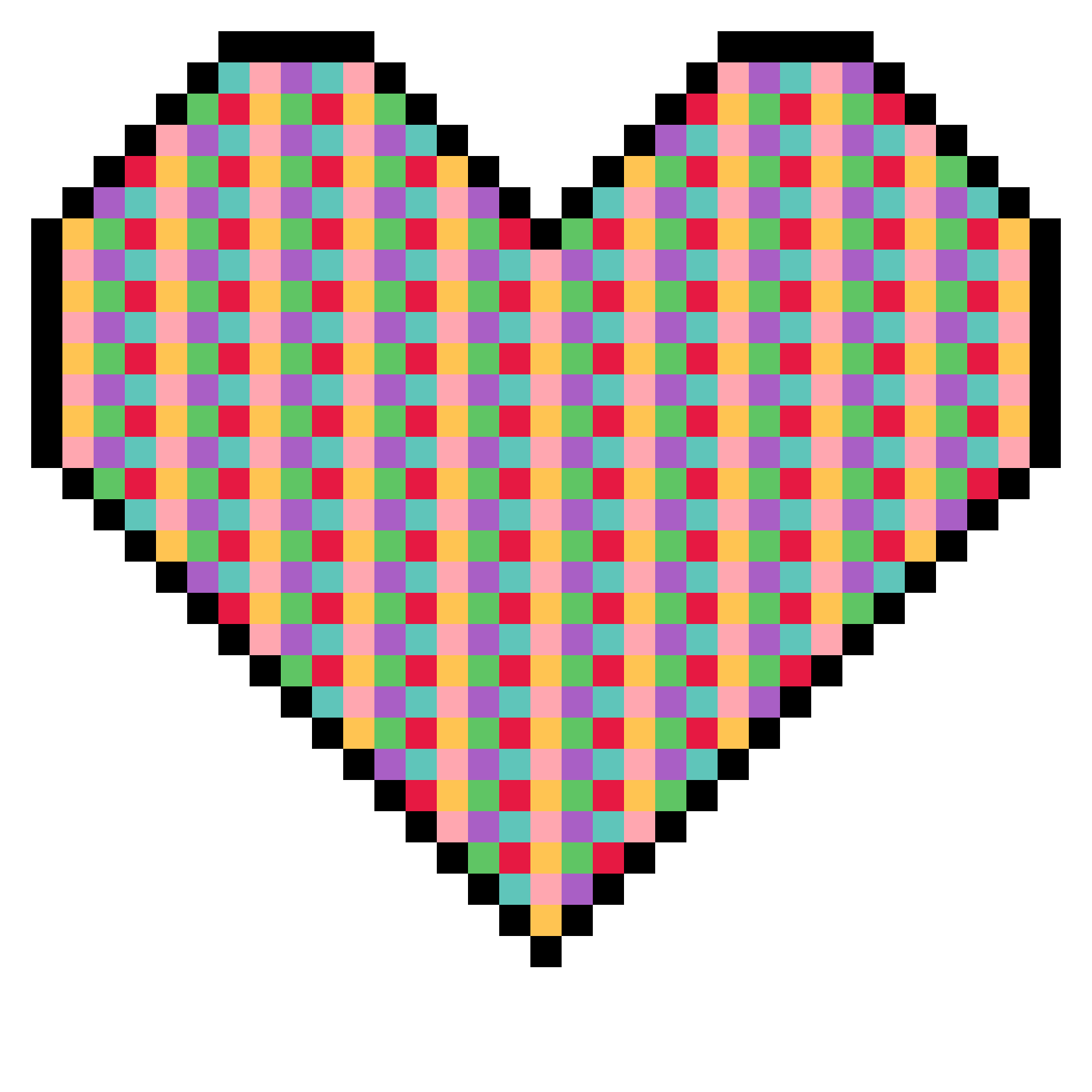 Pixel Art Heart Clipart