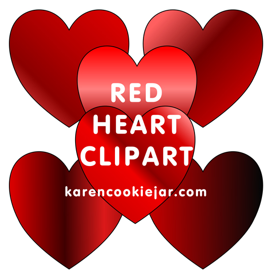 free red heart clipart