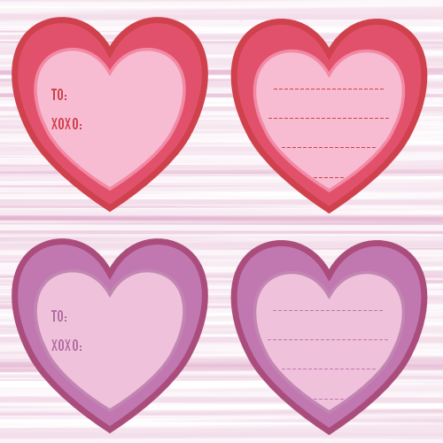 Free Printable Heart Tags Karen Cookie Jar