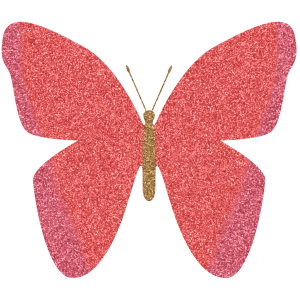 glitter butterfly clipart