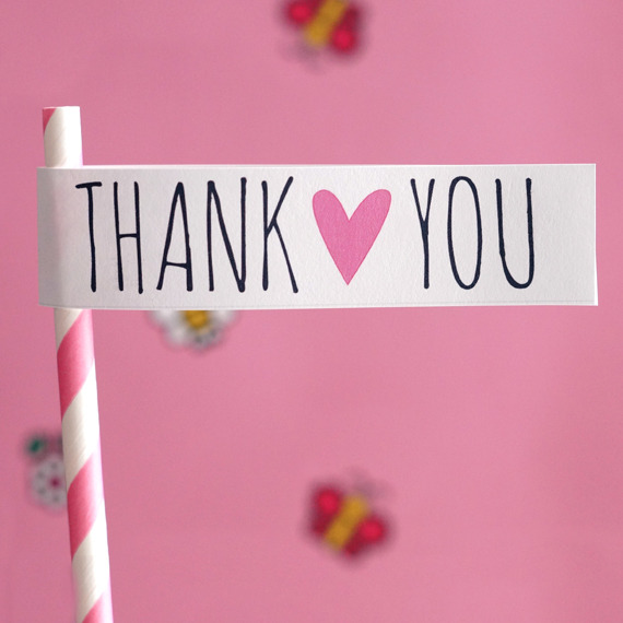 printable heart thank you tags