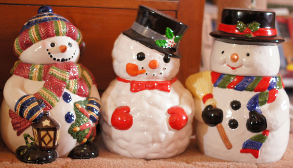 snowman cookie jar