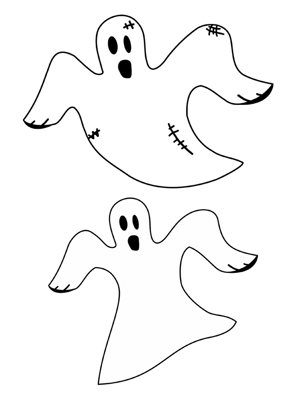 free printable ghost pattern