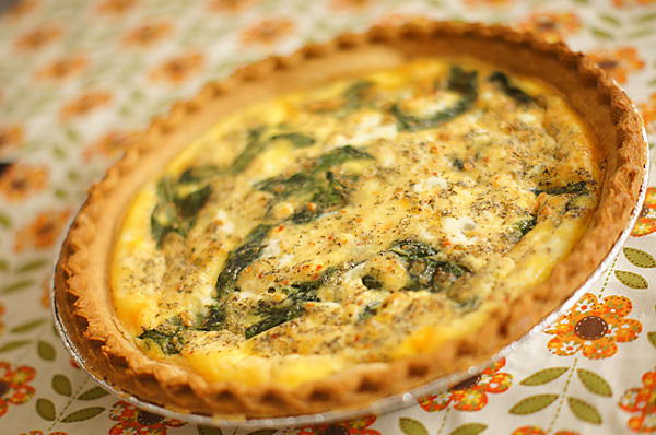 spinach and feta quiche